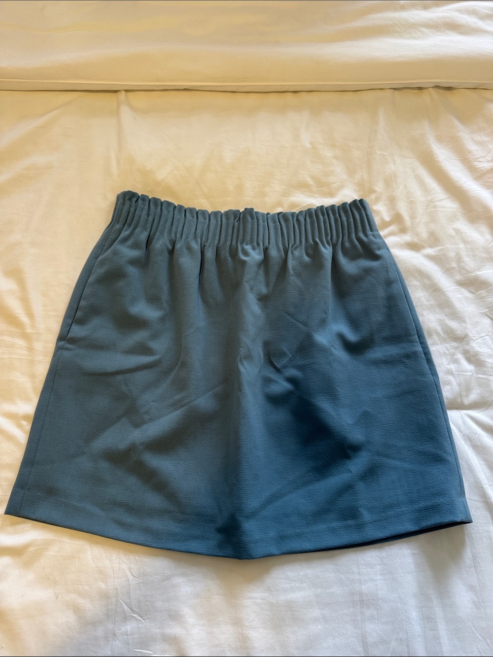 J. Crew Teal Elastic-Waist Skort